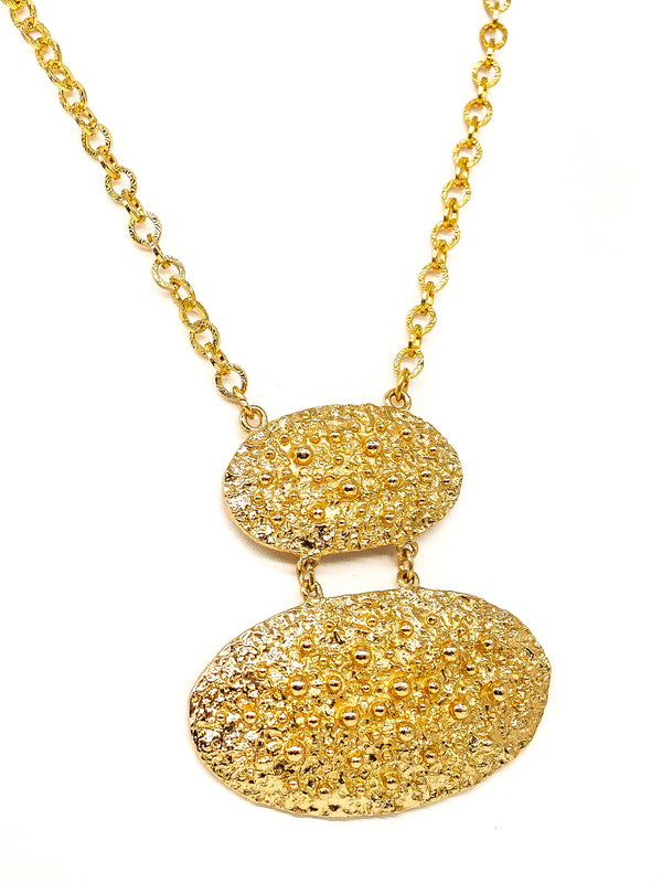 Textured Orb Pendant Necklace Jewelry arcadeshops.com