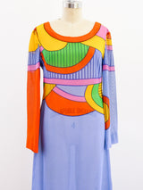 Louis Feraud Op Art Print Dress Dress arcadeshops.com