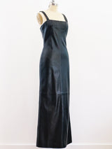 Gianni Versace Leather Column Dress Dress arcadeshops.com