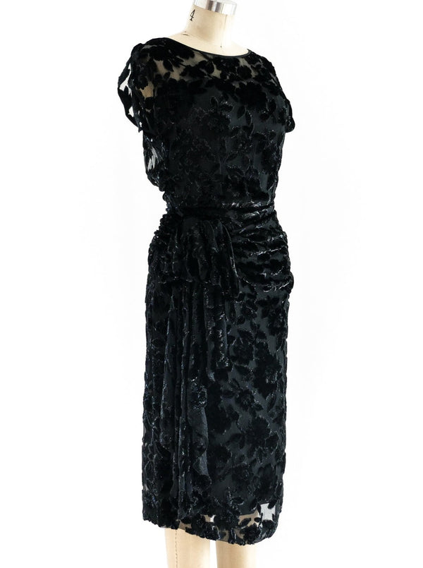 Vicky Tiel Devore Velvet Dress Dress arcadeshops.com