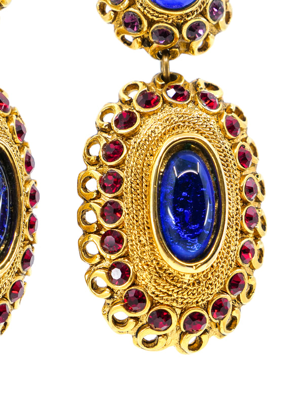 Claire Deve Cabochon Drop Earrings Accessory arcadeshops.com