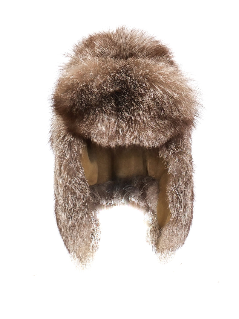 Fox Fur Trapper Hat Accessory arcadeshops.com