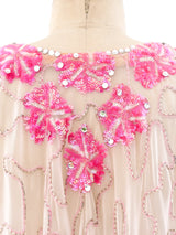 Feather Trimmed Chiffon Poncho Jacket arcadeshops.com