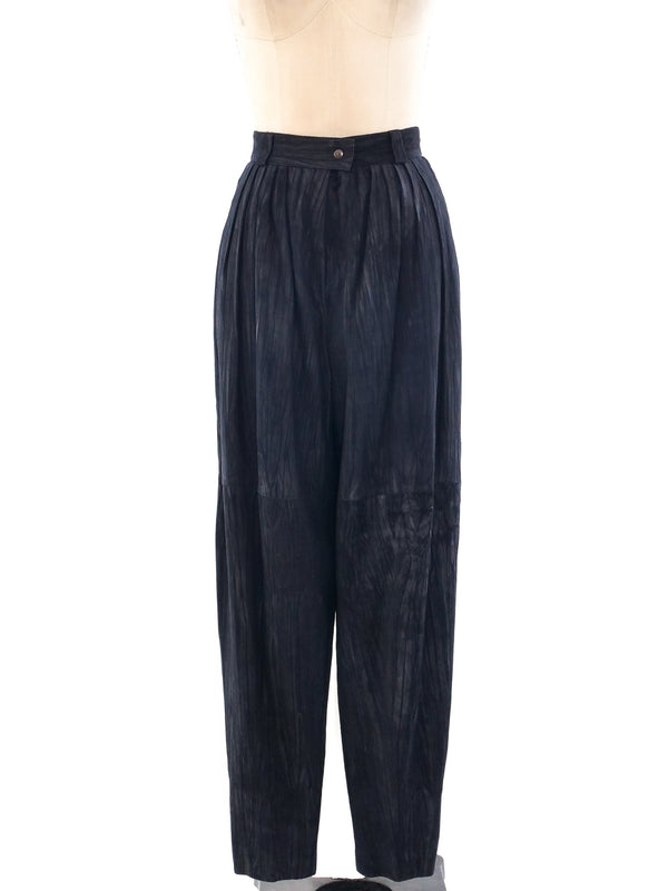 Crushed Texture Suede Pants Bottom arcadeshops.com