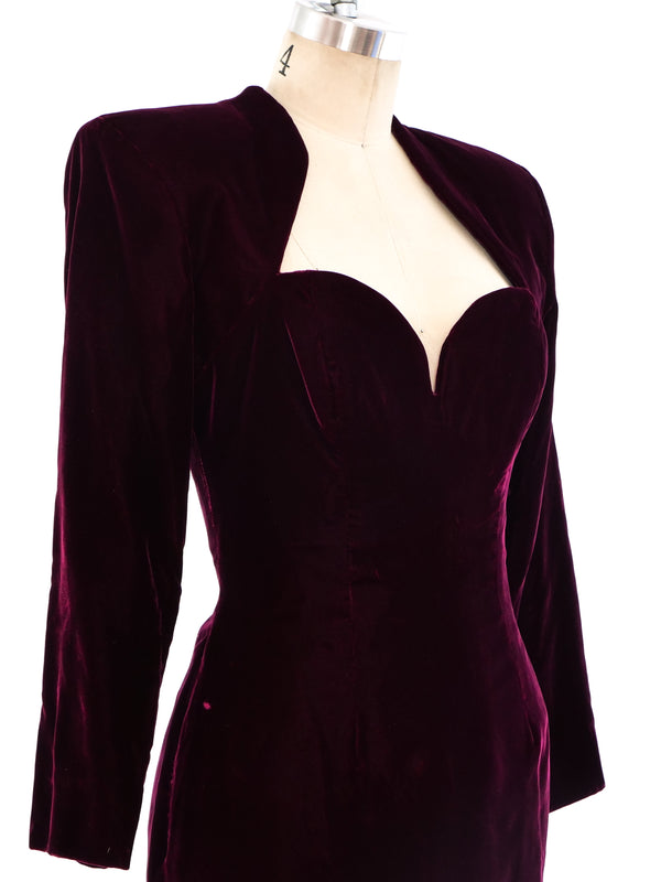 Vicky Tiel Velvet Bustier Dress Dress arcadeshops.com