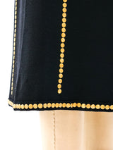 Studded Wool Midi Skirt Bottom arcadeshops.com
