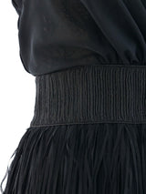Balenciaga Fringed Silk Dress Dress arcadeshops.com