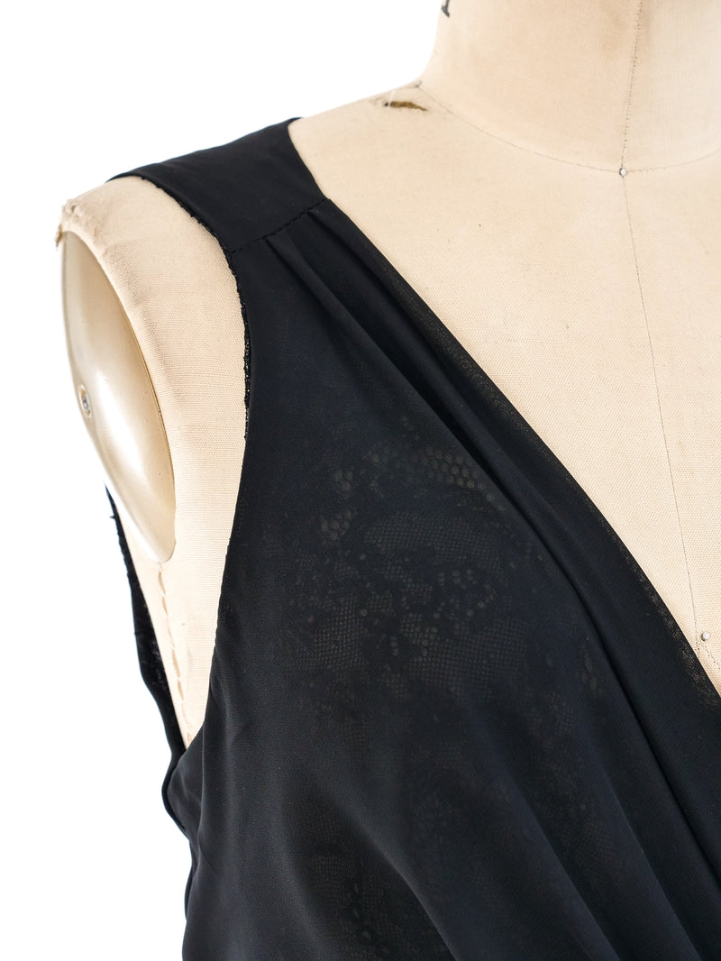 Balenciaga Fringed Silk Dress Dress arcadeshops.com