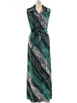 Pauline Trigere Embellished Maxi Dress Dress arcadeshops.com