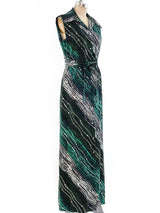 Pauline Trigere Embellished Maxi Dress Dress arcadeshops.com