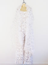 White Lace Jumpsuit with Shawl Jumpsuit arcadeshops.com