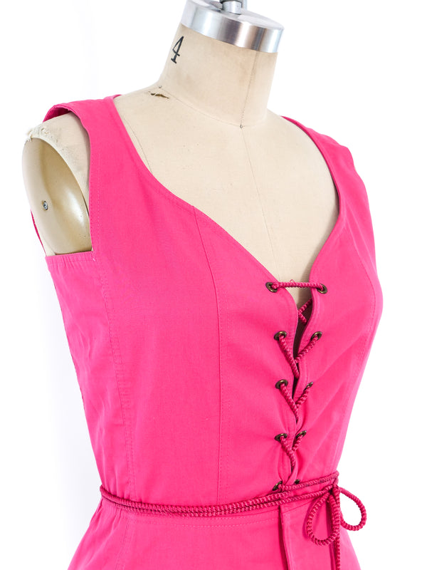 Yves Saint Laurent Fuchsia Bustier Top Top arcadeshops.com