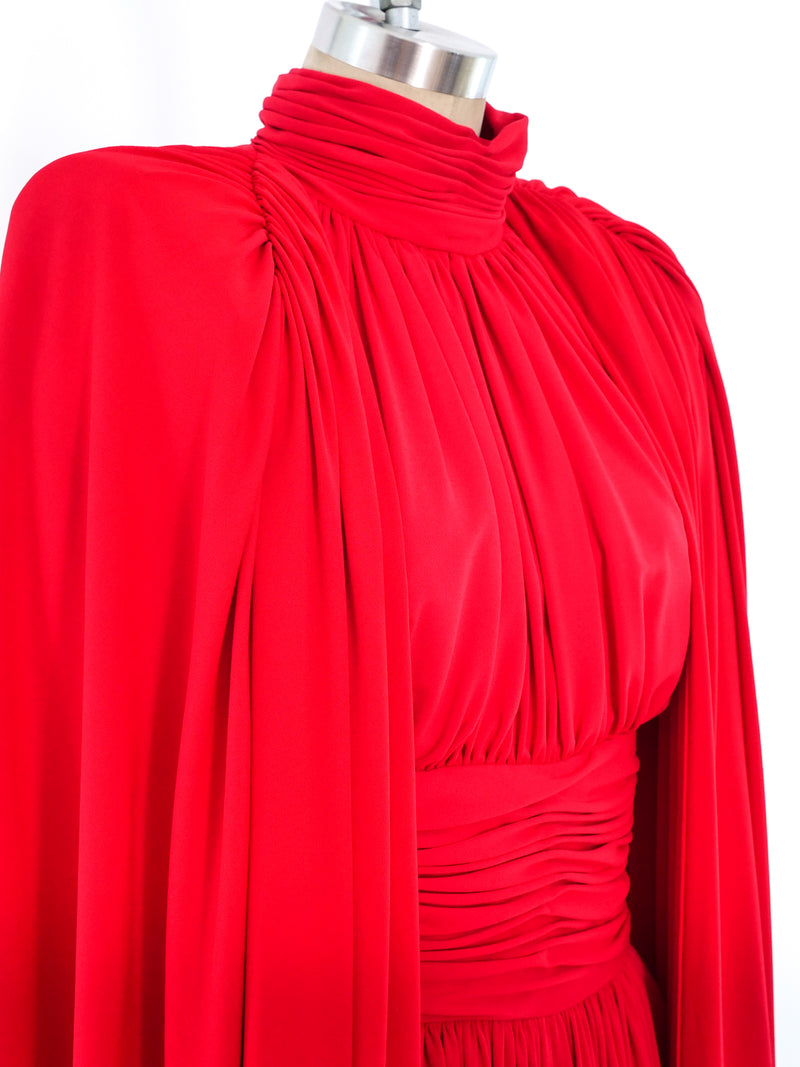 Ruched Jersey Gown and Coccoon Jacket Ensemble Dress arcadeshops.com