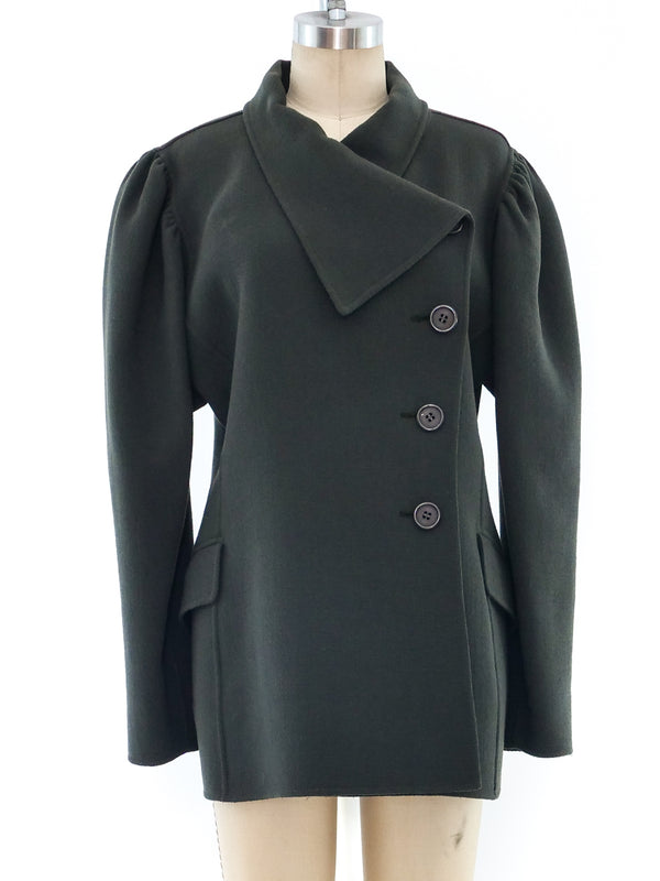 Oscar de la Renta Wool Crepe Jacket Jacket arcadeshops.com