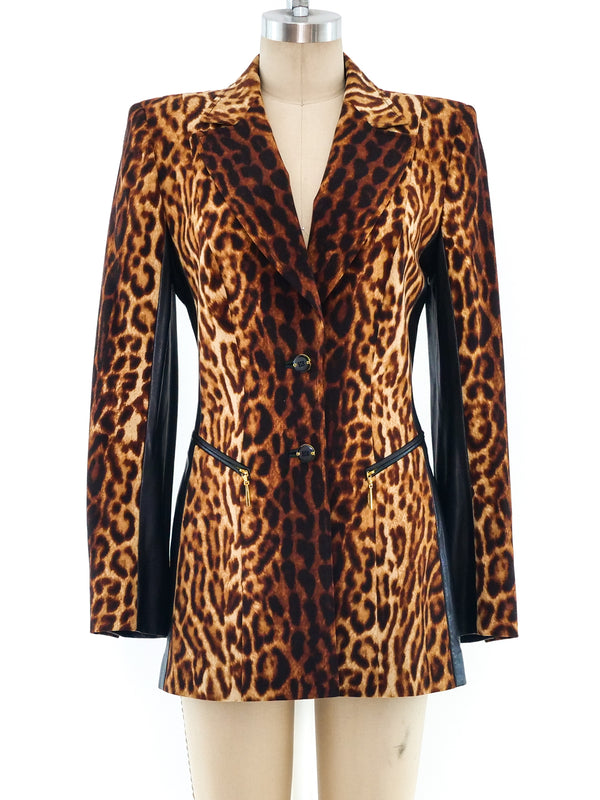 Escada Leopard Print Blazer Jacket arcadeshops.com