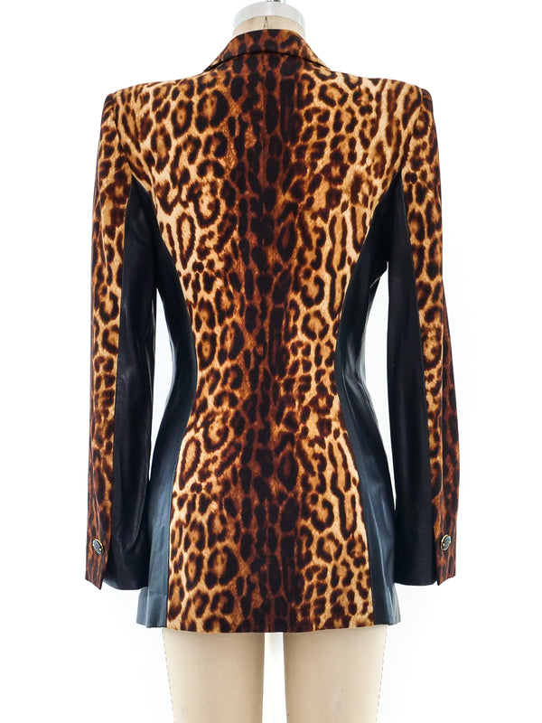 Escada Leopard Print Blazer Jacket arcadeshops.com