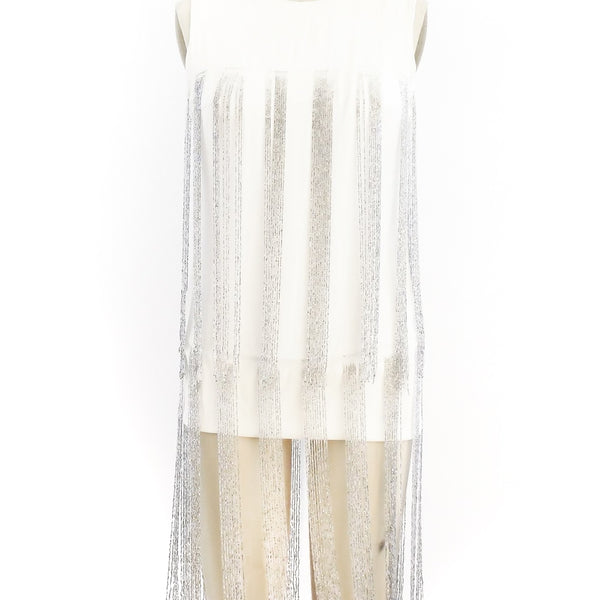 waterfall beaded dress Champagne Beaded Waterfall Dress S / Soft Rose main image 1