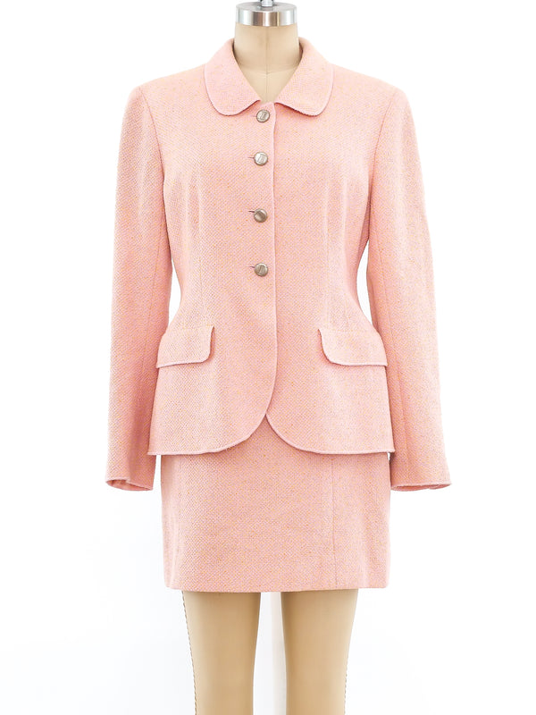 Chanel Pink Tweed Suit Suit arcadeshops.com
