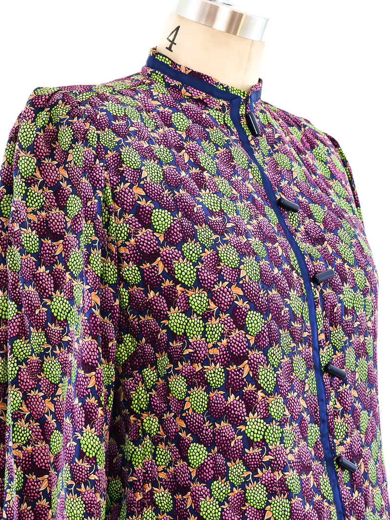 Ungaro Berry Print Silk Jacket Jacket arcadeshops.com