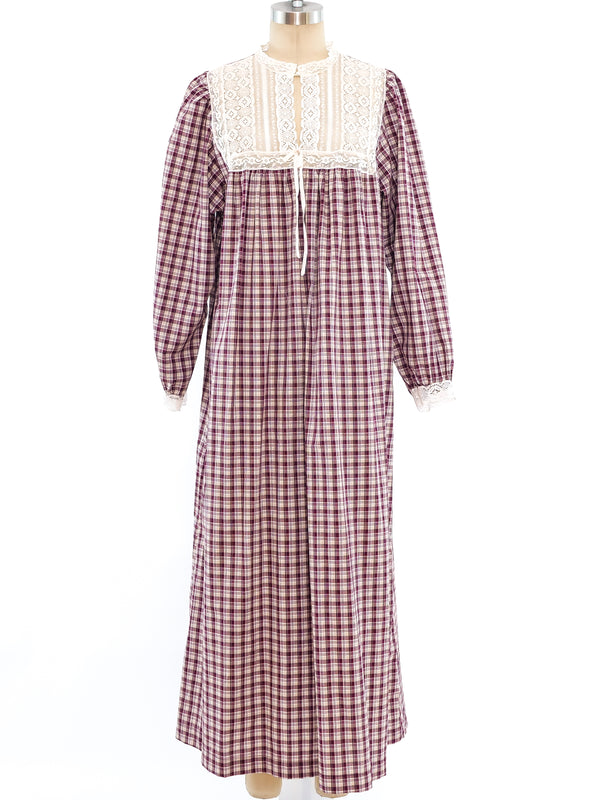 Christian Dior Plaid Night Dress Dress arcadeshops.com