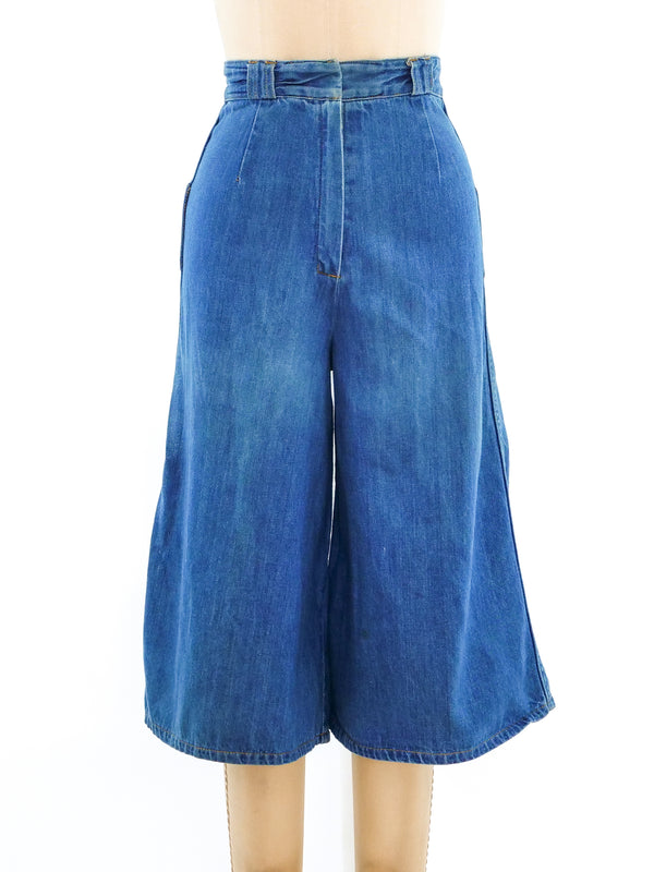 1970's Denim Gauchos Bottom arcadeshops.com