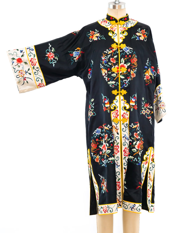Floral Embroidered Chinese Robe Jacket arcadeshops.com