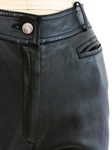 Christian Dior Lace Up Leather Pants Bottom arcadeshops.com