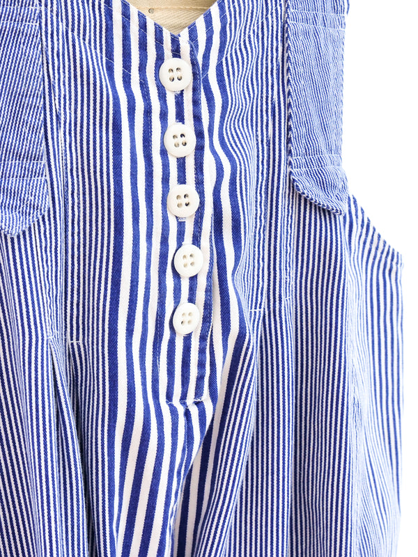 Mixed Hickory Striped Overalls Suit arcadeshops.com