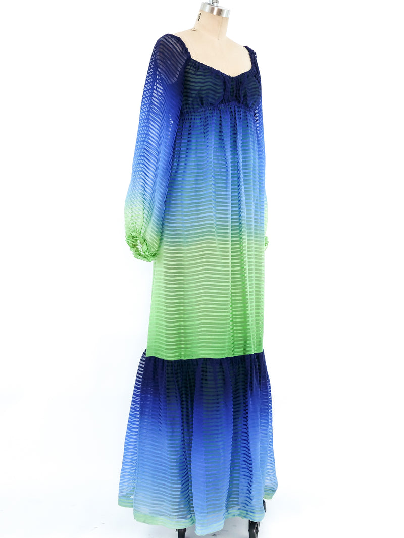 Givenchy Ombre Silk Gown Dress arcadeshops.com