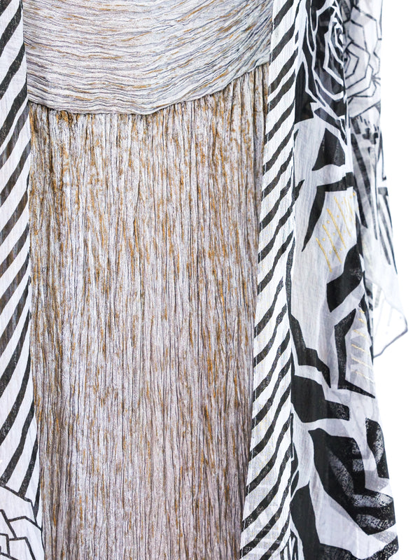 Zandra Rhodes Pleated Column Dress with Duster Dress arcadeshops.com