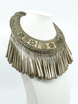 Bell Fringe Etched Collar Necklace Accessory arcadeshops.com