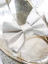Silver Glitter Platform Wedge Accessory arcadeshops.com