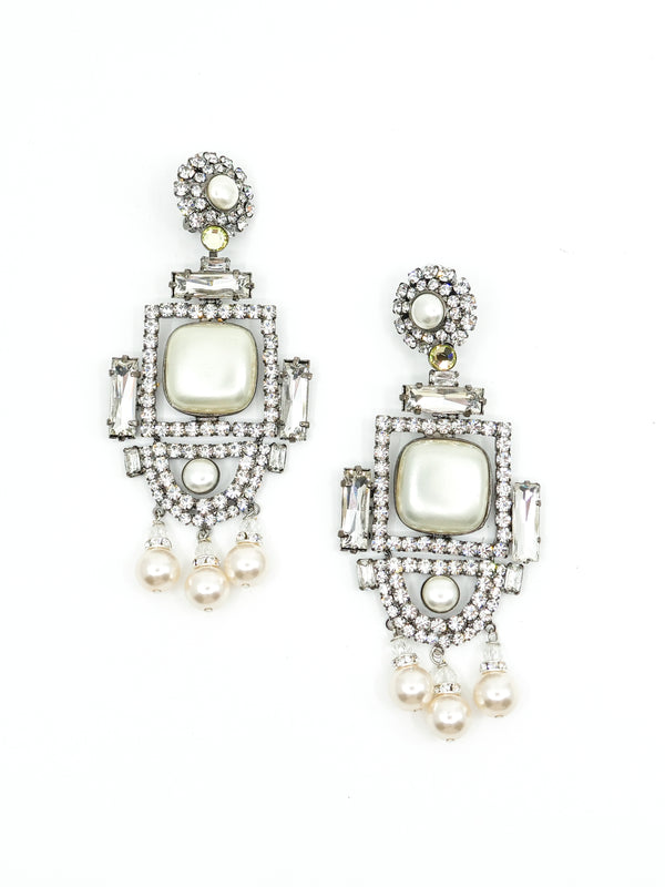 Lawrence Vrba Deco Style Chandelier Earrings Accessory arcadeshops.com
