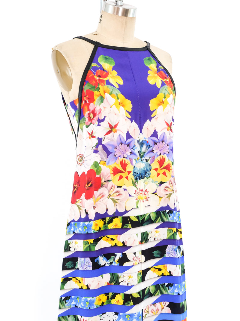 Mary Katrantzou Floral Striped Dress Dress arcadeshops.com