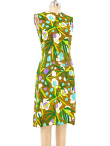 1960's Floral Sleeveless Dress Dress arcadeshops.com