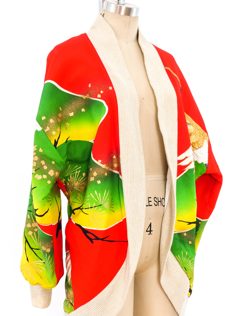 Hand Painted Japanese Embroidered Jacket Jacket arcadeshops.com