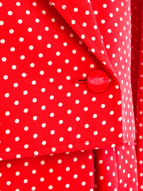 Valentino Polka Dot Skirt Suit Suit arcadeshops.com
