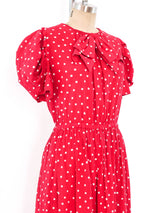 Jean Patou Dotted Red Dress Dress arcadeshops.com