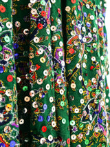Victor Costa Sequin Embellished Paisley Dress Dress arcadeshops.com