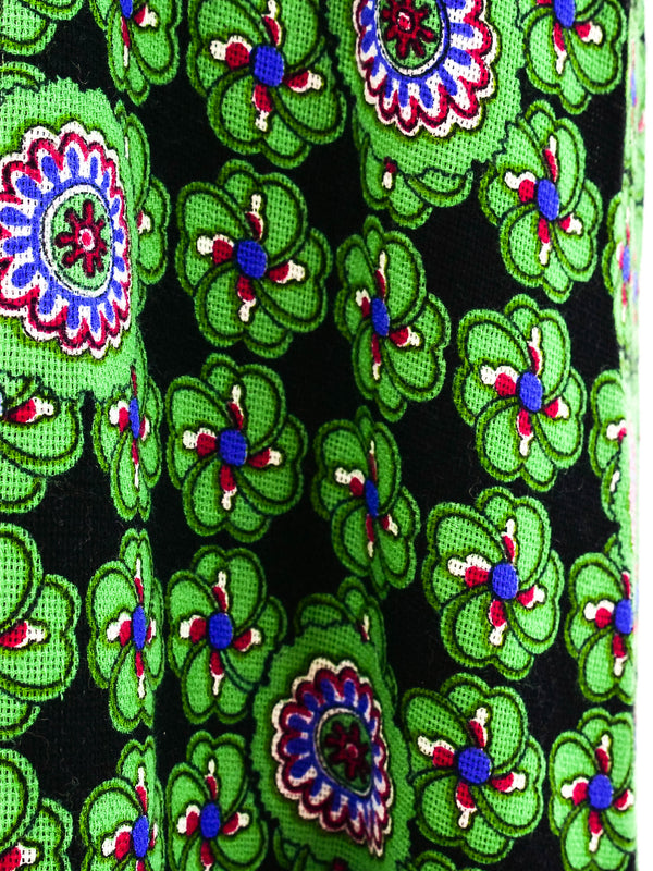 Adele Simpson Green Floral Rhinestone Embellished Dress Dress arcadeshops.com