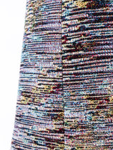 Christian Dior Fringed Tapestry Sleeveless Dress Dress arcadeshops.com