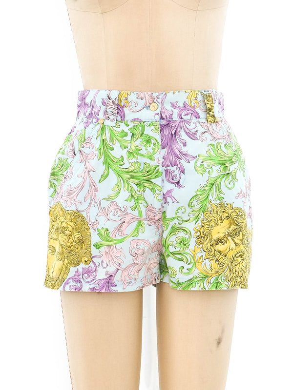 Versace Jeans Couture Barocco Printed Shorts Bottom arcadeshops.com