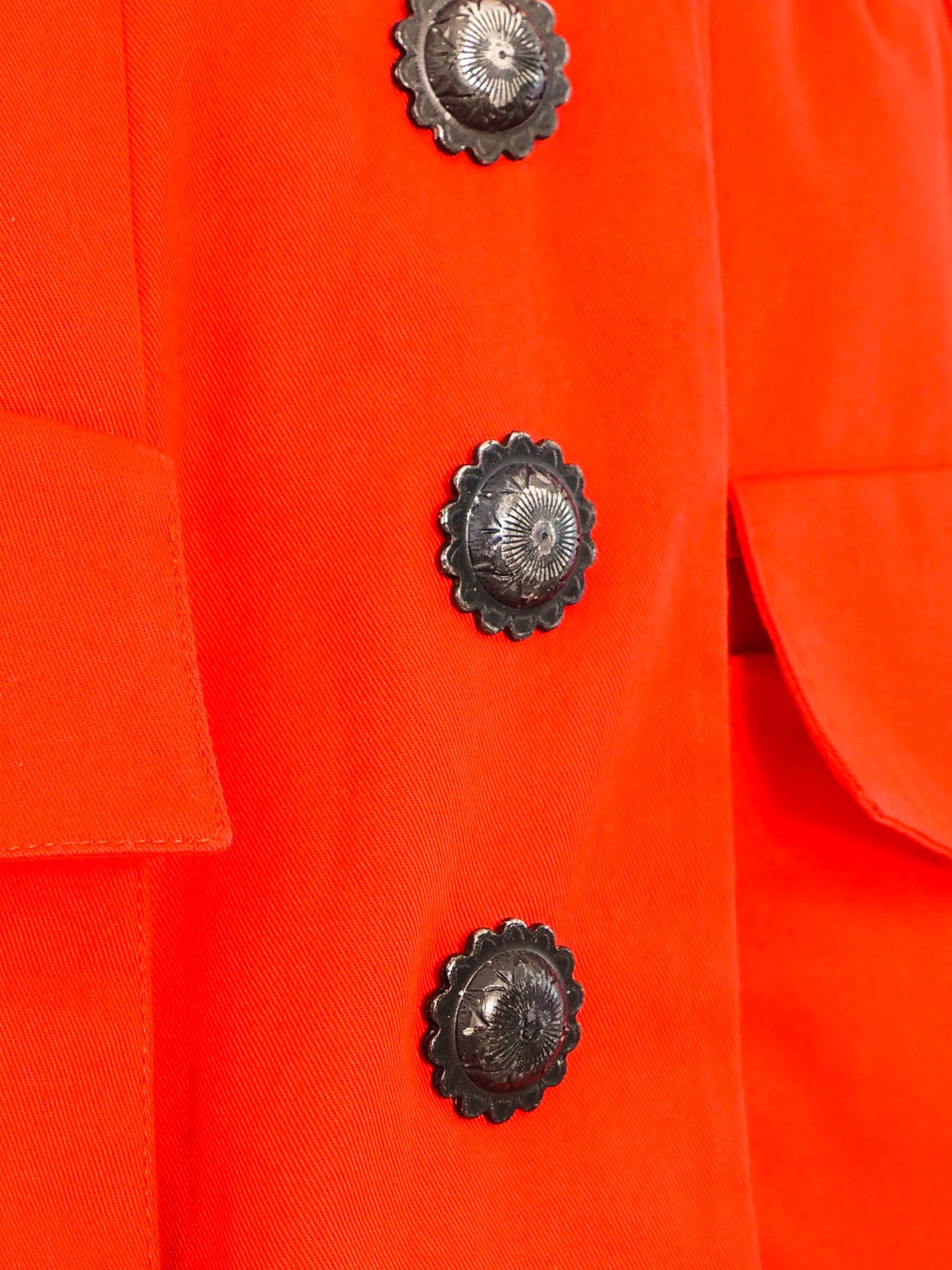 open lace back dress Karl Lagerfeld Orange Coat Dress