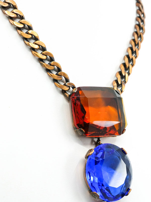 Yves Saint Laurent Crystal Drop Necklace Accessory arcadeshops.com