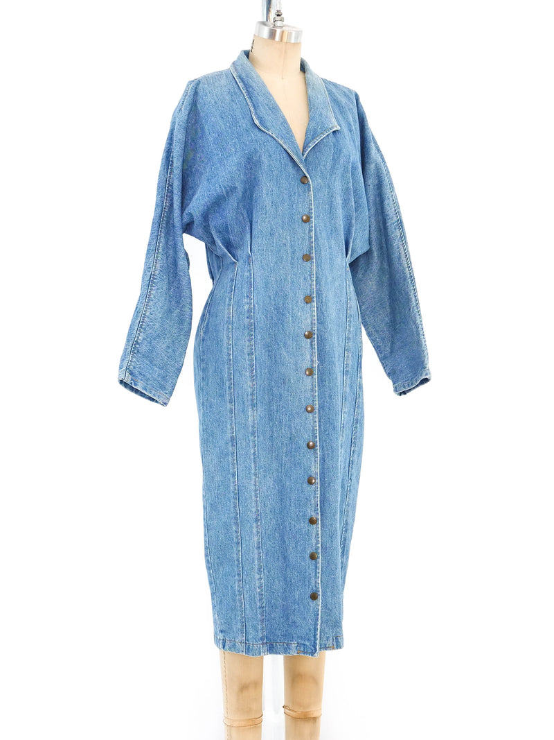 Denim Coat Dress Dress arcadeshops.com