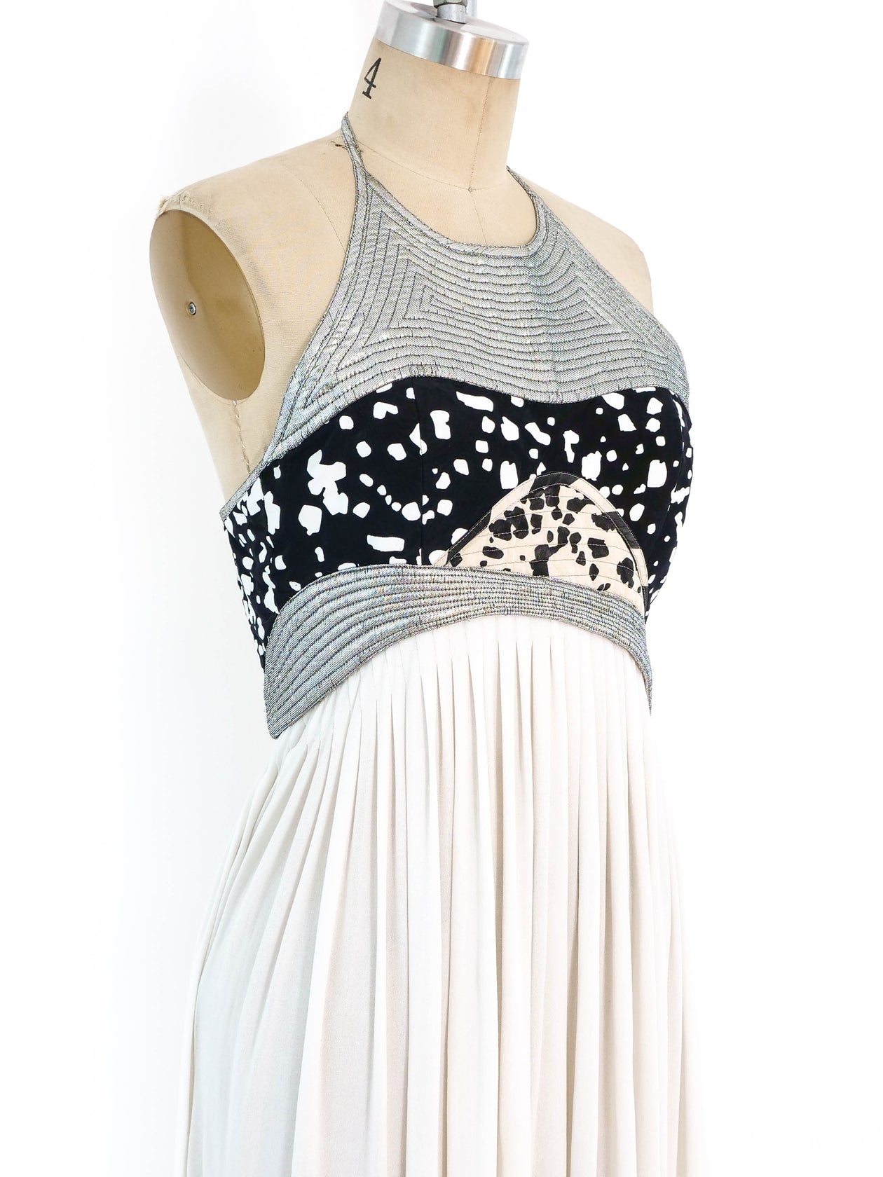 Geoffrey Beene White Jersey Halter Gown Geoffrey Beene White Jersey Halter Gown