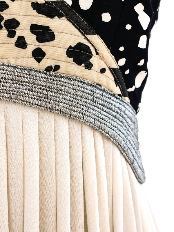 Geoffrey Beene White Jersey Halter Gown Dress arcadeshops.com