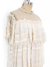 Zandra Rhodes Tiered Chiffon Dress Dress arcadeshops.com