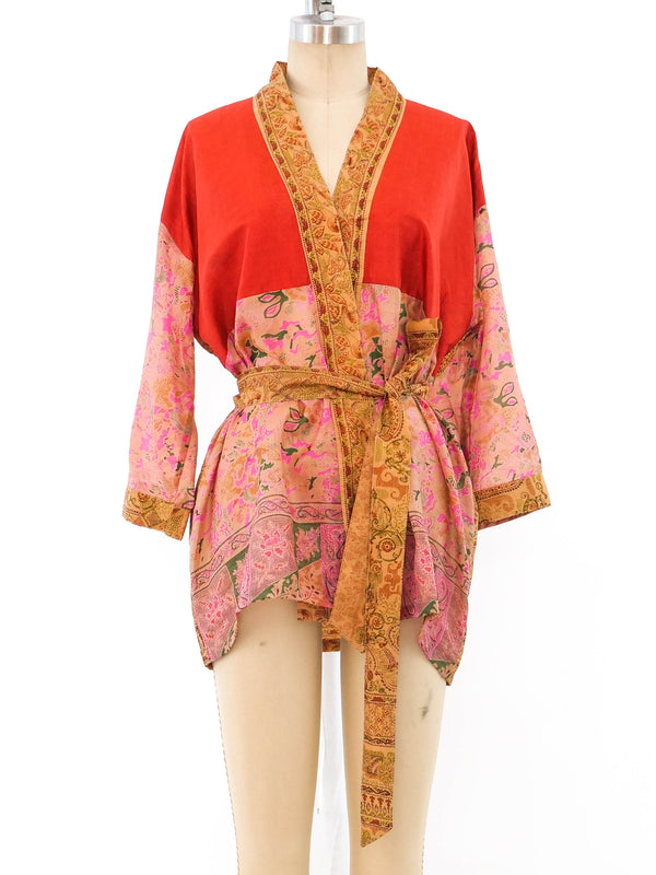 Patchwork Silk Robe Jacket arcadeshops.com