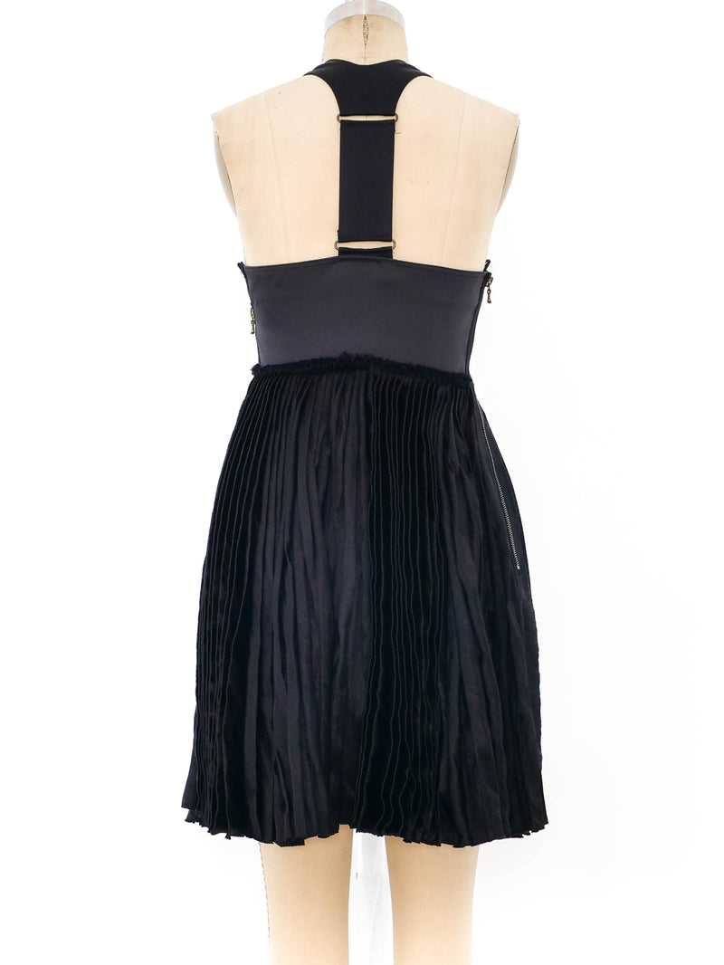 Lanvin Pleated Fuchsia Bodice Dress Dress arcadeshops.com